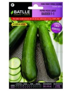 Pepino Medio Largo Raider Híbrido